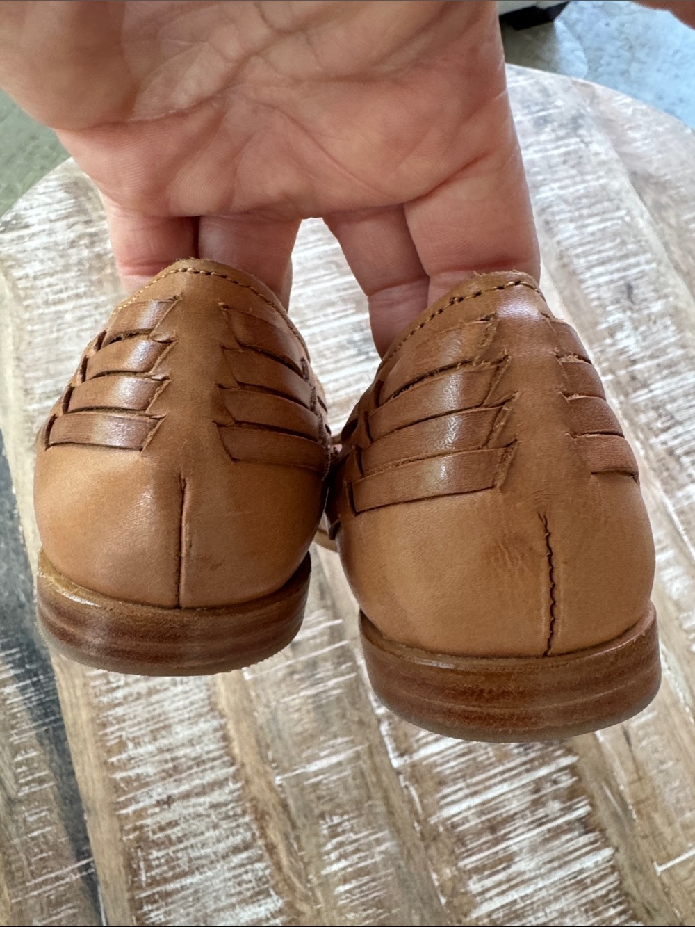 Stori Huarachi Leather Flats - Picture 5 of 7